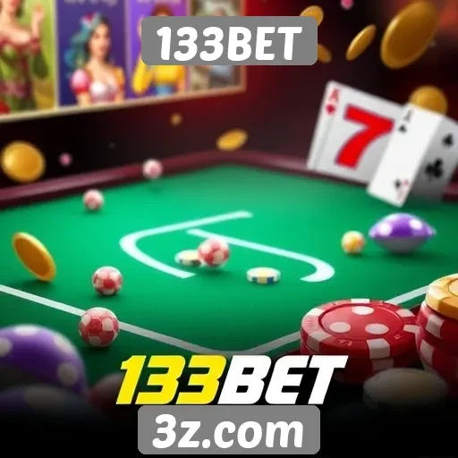 Diversidade de jogos disponíveis na 133BET
