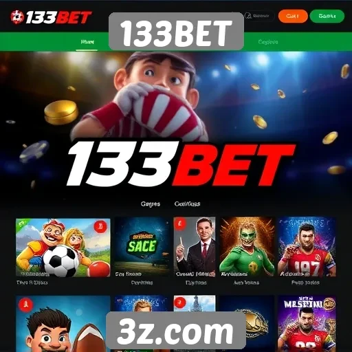 Oferta de jogos e apostas na plataforma 133BET